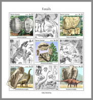 SIERRA LEONE 2023 MNH Fossils Fossilien Fossiles M/S - OFFICIAL ISSUE - DHQ2334 - Fossili