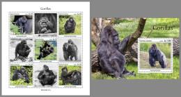 SIERRA LEONE 2023 MNH Gorillas Gorilles M/S+S/S - OFFICIAL ISSUE - DHQ2334 - Gorilla's