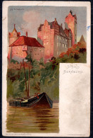 G4431 - Litho Bernburg Schloß - H. Ströse Künstlerkarte - Verlag Ernst Buchheim Köthen - Bernburg (Saale)