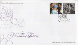 GREAT BRITAIN. FDC. THE DIAMOND JUBILEE. ELIZABETH II. 2012 - 2011-2020 Dezimalausgaben