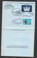 New Hebrides 1976 Aerogramme Used Vila To Noumea New Caledonia , Carried On 1926 First Pacific RAAF Flight Re-enactment - Covers & Documents
