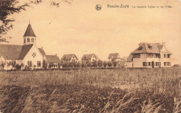 BELGIQUE - Knocke Zoute - La Nouvelle Eglise Et Les Villas -  Carte Postale Ancienne - Knokke