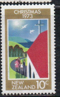 NEW ZEALAND NUOVA ZELANDA 1973 CHRISTMAS NATALE NOEL WEIHNACHTEN NAVIDAD 10c USED USATO OBLITERE' - Oblitérés