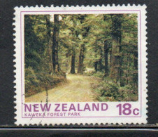 NEW ZEALAND NUOVA ZELANDA 1975 STATE FOREST PARK KAWEKA 18c USED USATO OBLITERE' - Used Stamps