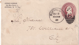 ETATS UNIS ENTIER POSTAL DE BUFFALO 1888 - ...-1900