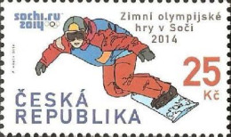 Czech Republic 2014 XXII Olympic Winter Games In Sochi Olympics Snowboard Stamp Mint - Winter 2014: Sochi