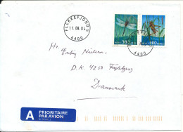 Norway Cover Sent To Denmark 11-8-2004 Topic Stamps Insects In Pair - Cartas & Documentos