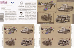 Czech Tschechien Tchèque 2015 WWII Allied Military Transport They Brought Us Freedom Booklet With 2 Sets Mint - Blocchi & Foglietti