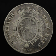 RARE - Italie / Italy, Leopold II, 1 Paolo, 1856, Toscane / Tuscany, Argent (Silver), TB (F), MIR.457, C#70a - Toskana