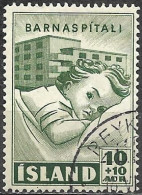 Iceland 1949 Used Charity Stamp Girl In Hospital 10 + 10 Aurar [WLT1226] - Oblitérés