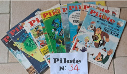PILOTE équivalent N°34 10 N°s 1967 N°373 à 382 52 Pages Complet Dimpre Devaux Guy Lebleu A.TALON Tabary Pichard Tanguy - Pilote