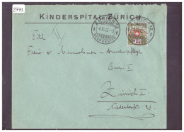 TIMBRE DE FRANCHISE No 315 SUR ENVELOPPE - KINDERSPITAL ZÜRICH - Franchise