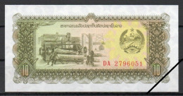 Laos, 10 Kip, 1979/Prefix DA, Grade UNC - Laos
