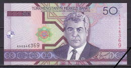 Turkmenistan, 50 Manat, 2005/Prefix AA, Grade UNC - Turkmenistan