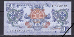 Bhutan, 1 Ngultrum. 2006/Daw Tenzin Prefix I, Grade UNC - Bhutan