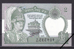 Nepal, 2 Rupees, 1986/Ganesh Bahadur Thapa, Grade UNC - Nepal
