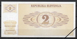 Slovenia, 2 Tolar, 1990/Prefix AJ, Grade UNC - Slovenia
