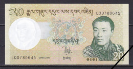 Bhutan, 20 Ngultrum, 2006/Lyonpo Wangdi Norbu Prefix L, Grade UNC - Bhutan