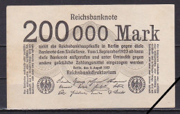 Germany/Weimar, 200,000 Mark, 1923, Grade EF - Autres & Non Classés