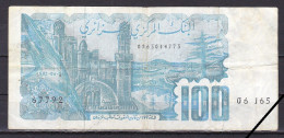 Algeria, 100 Dinars, 1982/Series 06 165, Grade F (Read Description) - Algeria