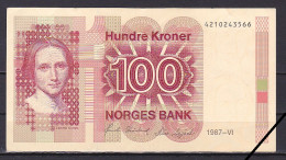 Norway, 100 Kroner, 1987/Skånland & Sagård, Grade VF - Norway