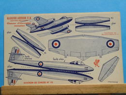 Maquette Gloster Meteor F-8 Supplément à Marabout Junior 45 La Collection De Bob Morane H.Vernes - Marabout Junior