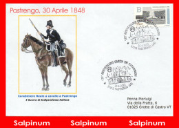 ANNULLO ANNIVERSARIO 175° CARICA CARABINIERI BATTAGLIA PASTRENGO - 2021-...: Poststempel