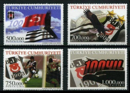 Türkiye 2003 Mi 3329-3332 MNH The Centenary Of Beşiktaş Gymnastic Club - Neufs