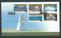 Canada #1990a-e Combo FDC - Tourist Attractions - 2001-2010