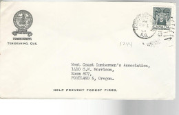52036 ) Cover Canada Postmark Duplex - 1953-.... Elizabeth II