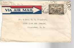 52040 ) Cover Canada Postmark Duplex Airmail - 1903-1954 Kings