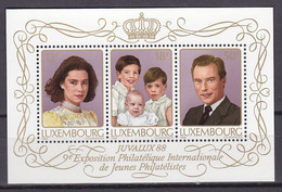 LUXEMBURG  Block 15, Postfrisch **, Internationale Jugend-Briefmarkenausstellung JUVALUX ’88, Luxemburg, 1988 - Blokken & Velletjes