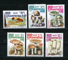 KAMPUCHEA : CHAMPIGNONS - N° Yvert 576/581 Obli. - Kampuchea