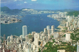 HONG KONG - Bird's Eye View Of VICTORIA HARBOUR - 1980 - Chine (Hong Kong)