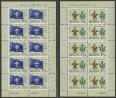 Lithuania:Unused Sheets EUROPE Cept 2007, Scouts, MNH - 2007