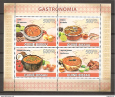 GUINEA-BISSAU -2009 Gastronomia (caldo De Mancarra, Chabeu De Tainha, Moqueca De Peixe, Canja De Galinha) BF Nuovo** MNH - Alimentation