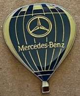 MONTGOLFIERE - BALLON - BALLOON - BALLON - MERCEDS-BENZ - LOGO - CAR - AUTOMOBILE - VOITURE - AUTO - TOILE BLEUE - (30) - Fesselballons