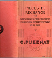 Livre - Catalogue Illustré De Vente, Pièces De Rechange Cultivateurs Semoir Distributeur D'engrais Herses (avec Facture) - Bourgogne