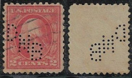 USA United States 1914/1922 Stamp With Perfin DNB By Drovers National Bank From Kansas City Lochung Perfore - Perfins