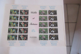 Wallis Et Futuna 1982 FLEURS Cat Yt N° 286 à 289 ND Feuillet N** MNH - Blocks & Sheetlets