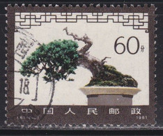 China 1981 Flora 1 Value, Used Michel 1681. - Usati