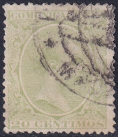 Spain 1889 Sc 262 España Ed 220 Used Marruecos Cancel - Usados