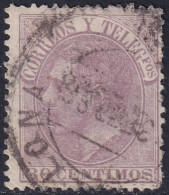 Spain 1882 Sc 253 España Ed 211 Used Date Cancel - Usados