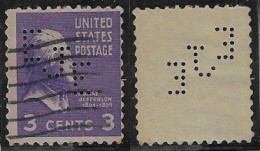 USA United States 1908/1959 Stamp With Perfin EJE By Elgin Joliet & Eastern Railway Company Lochung Perfore - Perforés