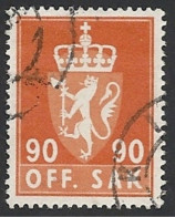 Norwegen Dienstm. 1955, Mi.-Nr. 82 X, Gestempelt - Officials