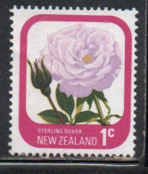 NEW ZEALAND NUOVA ZELANDA 1975 ROSES FLORA FLOWERS STERLING SILVER 1c USED USATO OBLITERE' - Used Stamps