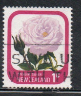 NEW ZEALAND NUOVA ZELANDA 1975 ROSES FLORA FLOWERS STERLING SILVER 1c USED USATO OBLITERE' - Oblitérés