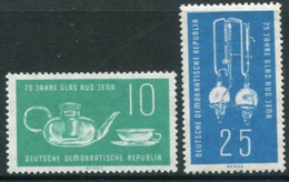 DDR / E. GERMANY 1959 Jena Glass MNH / **  Michel  713-14 - Nuevos