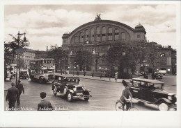 D-10963 Berlin - Anhalter Bahnhof - Hauptportal - Vorplatz Um 1930 - Doppeldeckerbus - Cars - Oldtimer - Kreuzberg