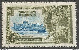 Northern Rhodesia. 1935 KGV Silver Jubilee. 1d MH. SG 18 - Noord-Rhodesië (...-1963)